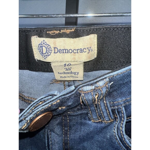 Democracy Jeans Womens size 10 Ab Technology Mid Rise Flare Stretch Denim - Picture 3 of 9